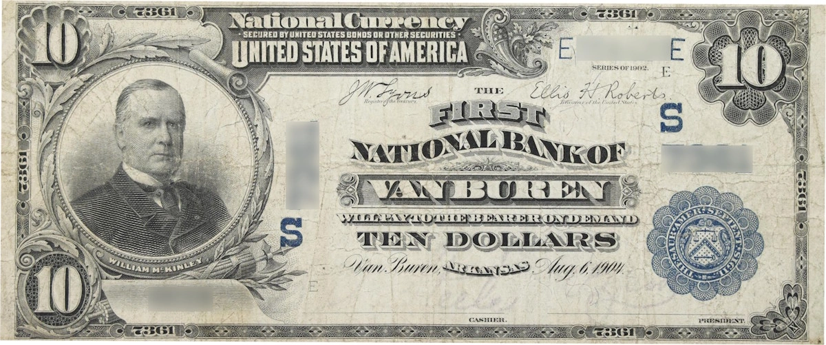 Examples of valuable currency from Arkansas